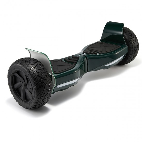 Elektromos Hoverboard csomag Komfortos Üléssel, 8.5 colos, Hummer Green, Standard Hatótávolság, Fekete Szivacsos ülés, Smart Balance 2