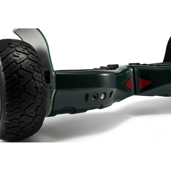 Elektromos Hoverboard csomag Komfortos Üléssel, 8.5 colos, Hummer Green, Standard Hatótávolság, Fekete Szivacsos ülés, Smart Balance 8
