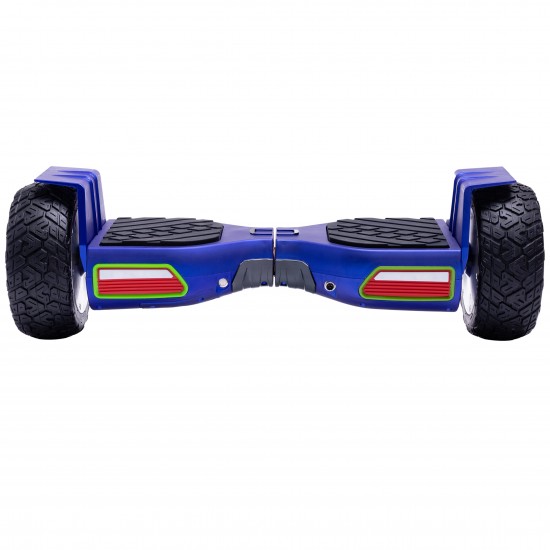 Hummer Blue All-Terrain Hoverboard Szett Fekete Dupla Felfüggesztésű HoverKart Üléssel – 8.5” Kerekek, Bluetooth Hangszórók, LED Fények, Önegyensúlyozás, 15km hatótávolság, 700W teljesítmény, 4Ah Samsung cellás akkumulátor, Smart Balance 6