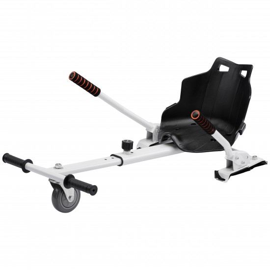 Elektromos Hoverboard Standard GoKart Szett, 8 colos, Transformers SkullHead PRO, Nagy Hatótávolság, és Fehér Hoverkart, Smart Balance 6