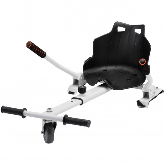 Elektromos Hoverboard Standard GoKart Szett, 8 colos, Transformers SkullHead PRO, Nagy Hatótávolság, és Fehér Hoverkart, Smart Balance 7