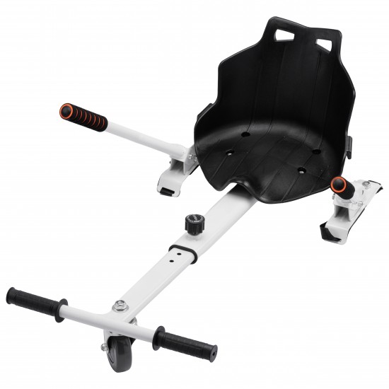 Elektromos Hoverboard Standard GoKart Szett, 8 colos, Transformers SkullHead PRO, Nagy Hatótávolság, és Fehér Hoverkart, Smart Balance 8