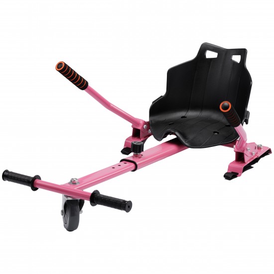 Elektromos Hoverboard Standard GoKart Szett, 6.5 colos, Transformers Carbon PRO, Nagy Hatótávolság, és Rózsaszín Hoverkart, Smart Balance 6