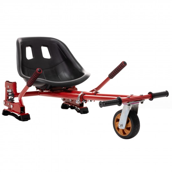 Elektromos Hoverboard GoKart Szett Lengéscsillapítókkal, 6.5 colos, Regular NewsPaper PRO, Standard Hatótávolság, Piros HoverKart Lengéscsillapítókkal, Smart Balance 5