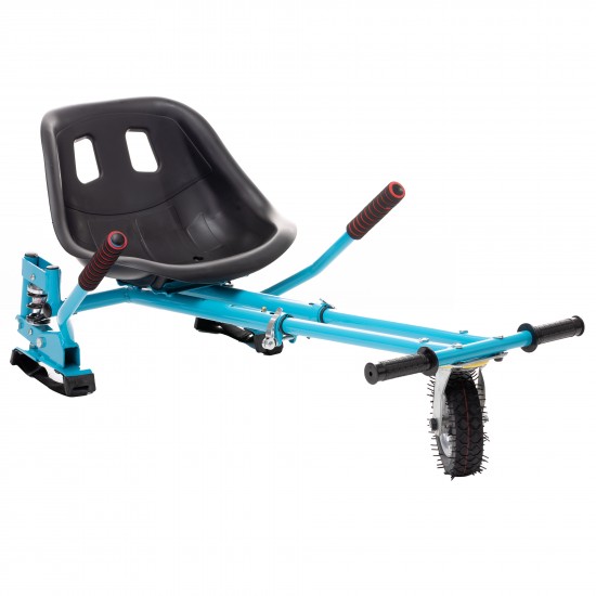 Regular SkullHead Hoverboard Szett Kék Dupla Felfüggesztésű HoverKart Üléssel - 6.5” Kerekek, Bluetooth Hangszórók, LED Fények, Önegyensúlyozás, 15km hatótávolság, 700W teljesítmény, 4Ah Samsung cellás akkumulátor, Smart Balance 5