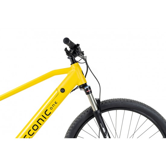 Econic One Adventure elektromos pedalos segedmotoros kerekpar, 29 colos kerekek, sarga szinu 4