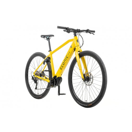 Econic One Bandit elektromos pedalos segedmotoros kerekpar, 29 colos kerekek, sarga szinu 4