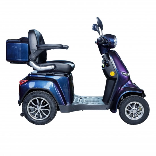 Négykerekű Elektromos Mobilitási Robogó – Elite PRO, Nagy Hatótávolság (100 km), 72V 36Ah Akkumulátorral, Idősek és Mozgáskorlátozottak Számára, Közúti Használatra Engedélyezett 4