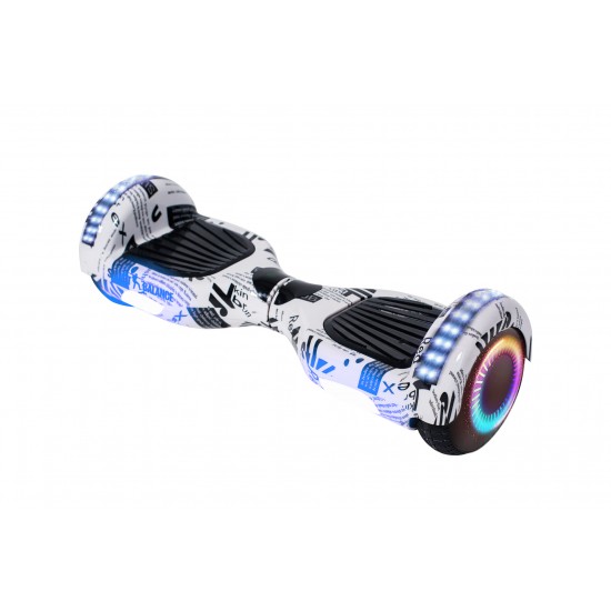 Elektromos Hoverboard csomag Komfortos Üléssel, 6.5 colos, Regular NewsPaper PRO, Standard Hatótávolság, Fekete Szivacsos ülés, Smart Balance 9