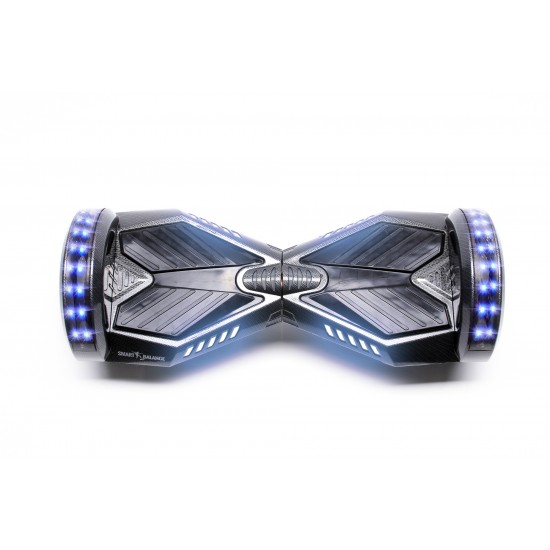 Elektromos Hoverboard GoKart Szett Lengéscsillapítókkal, 6.5 colos, Transformers Carbon PRO, Nagy Hatótávolság, Fekete HoverKart Lengéscsillapítókkal, Smart Balance 6