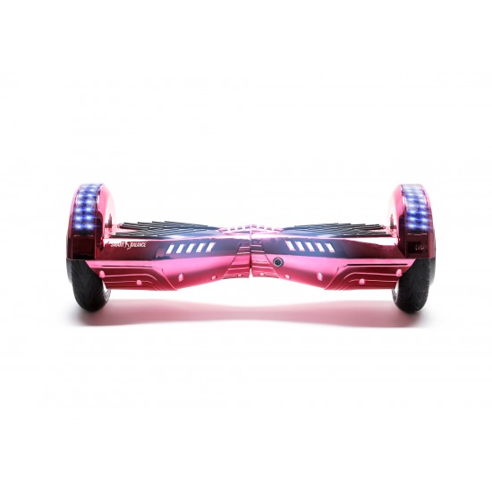 Elektromos Hoverboard Standard GoKart Szett, 6.5 colos, Transformers ElectroPink PRO, Nagy Hatótávolság, és Fehér Hoverkart, Smart Balance 5