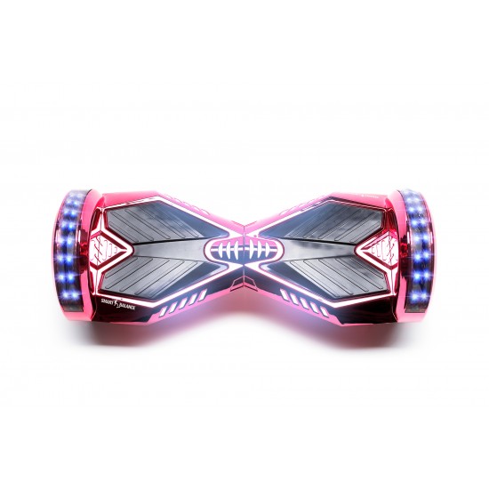 Elektromos Hoverboard GoKart Szett Lengéscsillapítókkal, 8 colos, Transformers ElectroPink PRO, Nagy Hatótávolság, Piros HoverKart Lengéscsillapítókkal, Smart Balance 4