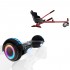Elektromos Hoverboard Standard GoKart Szett, 6.5 colos, Regular Black PRO, Nagy Hatótávolság, és Piros Hoverkart, Smart Balance