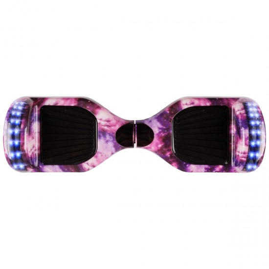 Elektromos Hoverboard csomag Komfortos Üléssel, 6.5 colos, Regular Galaxy Pink PRO, Nagy Hatótávolság, Fekete Szivacsos ülés, Smart Balance 4