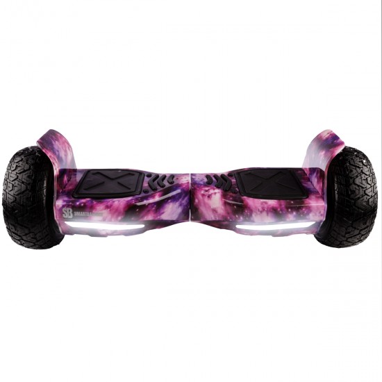 Elektromos Hoverboard Standard GoKart Szett, 8.5 colos, Hummer Galaxy Pink PRO, Standard Hatótávolság, és Fehér Hoverkart, Smart Balance 5