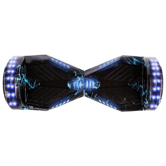 Elektromos Hoverboard Standard GoKart Szett, 6.5 colos, Transformers Thunderstorm Blue PRO, Nagy Hatótávolság, és Piros Hoverkart, Smart Balance 4