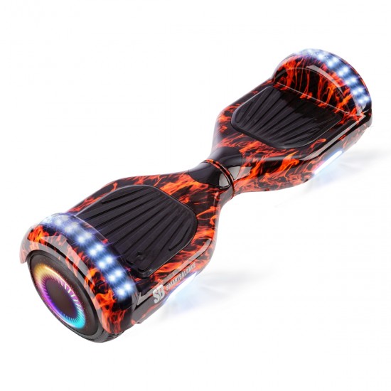 Elektromos Hoverboard GoKart Szett Lengéscsillapítókkal, 6.5 colos, Regular Flame PRO, Nagy Hatótávolság, Kék HoverKart Lengéscsillapítókkal, Smart Balance 7