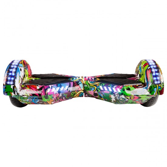 Elektromos Hoverboard csomag Komfortos Üléssel, 6.5 colos, Transformers Multicolor PRO, Standard Hatótávolság, Fekete Szivacsos ülés, Smart Balance 3