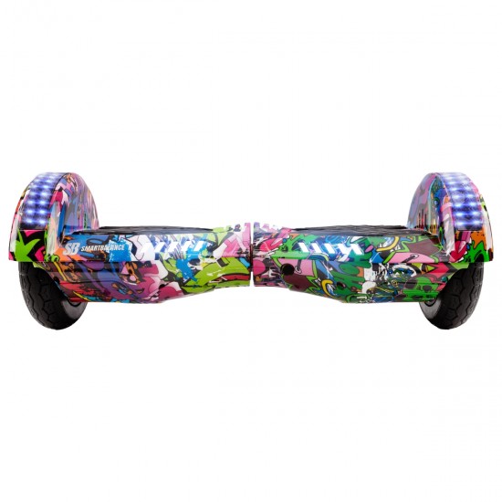 Elektromos Hoverboard Standard GoKart Szett, 8 colos, Transformers Multicolor PRO, Nagy Hatótávolság, és Kék Hoverkart, Smart Balance 3
