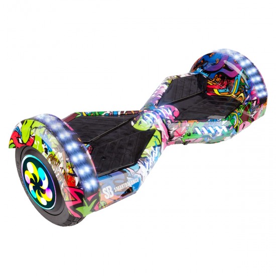 Elektromos Hoverboard Standard GoKart Szett, 8 colos, Transformers Multicolor PRO, Nagy Hatótávolság, és Kék Hoverkart, Smart Balance 6