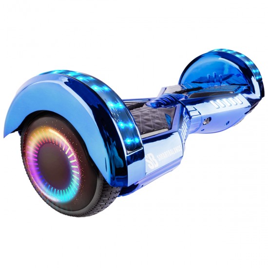 Elektromos Hoverboard Standard GoKart Szett, 6.5 colos, Transformers ElectroBlue PRO, Standard Hatótávolság, és Fehér Hoverkart, Smart Balance 2