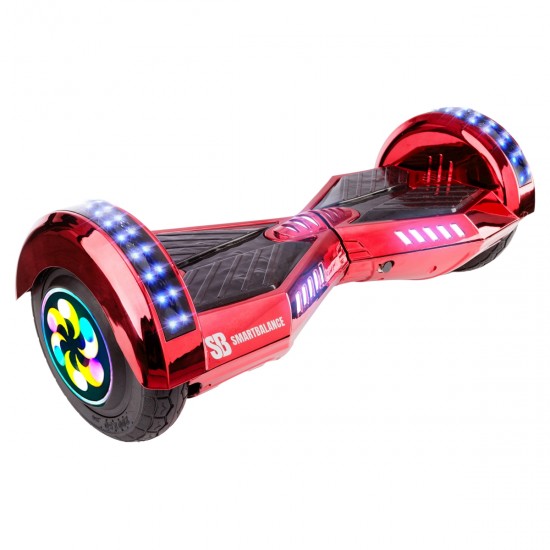 Elektromos Hoverboard Standard GoKart Szett, 8 colos, Transformers ElectroRed PRO, Nagy Hatótávolság, és Kék Hoverkart, Smart Balance 6