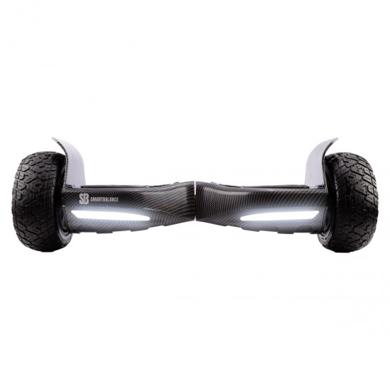 Elektromos Hoverboard GoKart Szett Lengéscsillapítókkal, 8.5 colos, Hummer Carbon PRO, Nagy Hatótávolság, Fekete HoverKart Lengéscsillapítókkal, Smart Balance 3