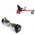 Elektromos Hoverboard GoKart Szett Lengéscsillapítókkal, 8.5 colos, Hummer Camouflage PRO, Standard Hatótávolság, Piros HoverKart Lengéscsillapítókkal, Smart Balance