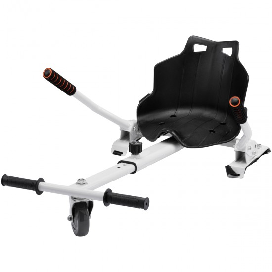 Elektromos Hoverboard Standard GoKart Szett, 6.5 colos, Transformers ElectroBlue PRO, Standard Hatótávolság, és Fehér Hoverkart, Smart Balance 8