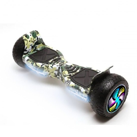 Elektromos Hoverboard Standard GoKart Szett, 8.5 colos, Hummer Camouflage PRO, Standard Hatótávolság, és Narancs Hoverkart, Smart Balance 2