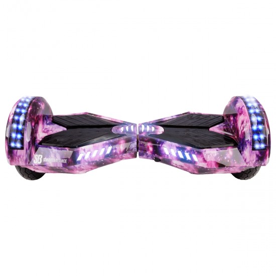 Elektromos Hoverboard Standard GoKart Szett, 8 colos, Transformers Galaxy Pink PRO, Standard Hatótávolság, és Piros Hoverkart, Smart Balance 5