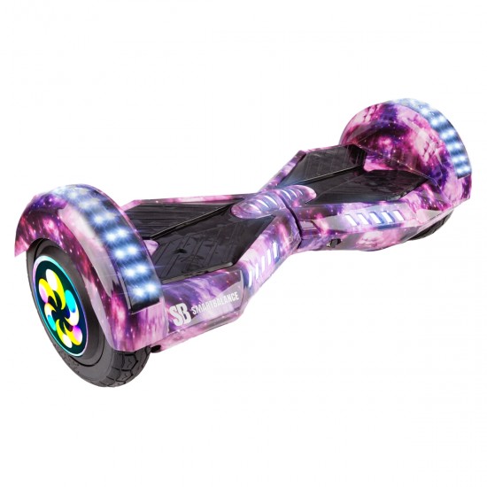 Elektromos Hoverboard Standard GoKart Szett, 8 colos, Transformers Galaxy Pink PRO, Standard Hatótávolság, és Piros Hoverkart, Smart Balance 6