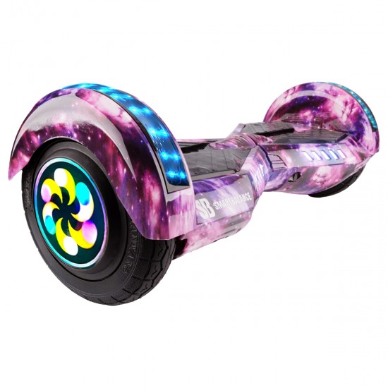 Elektromos Hoverboard Standard GoKart Szett, 8 colos, Transformers Galaxy Pink PRO, Standard Hatótávolság, és Piros Hoverkart, Smart Balance 2