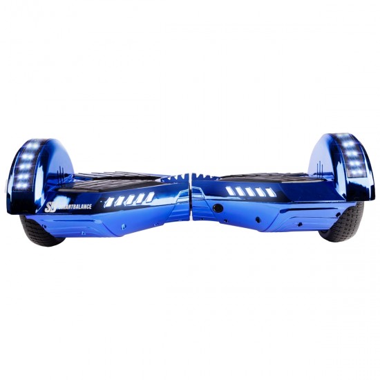 Elektromos Hoverboard GoKart Szett Lengéscsillapítókkal, 6.5 colos, Transformers ElectroBlue PRO, Nagy Hatótávolság, Kék HoverKart Lengéscsillapítókkal, Smart Balance 3