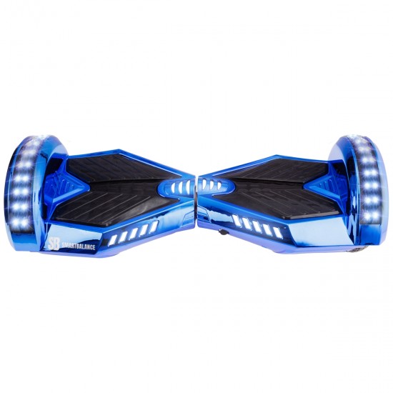Elektromos Hoverboard GoKart Szett Lengéscsillapítókkal, 6.5 colos, Transformers ElectroBlue PRO, Nagy Hatótávolság, Kék HoverKart Lengéscsillapítókkal, Smart Balance 5