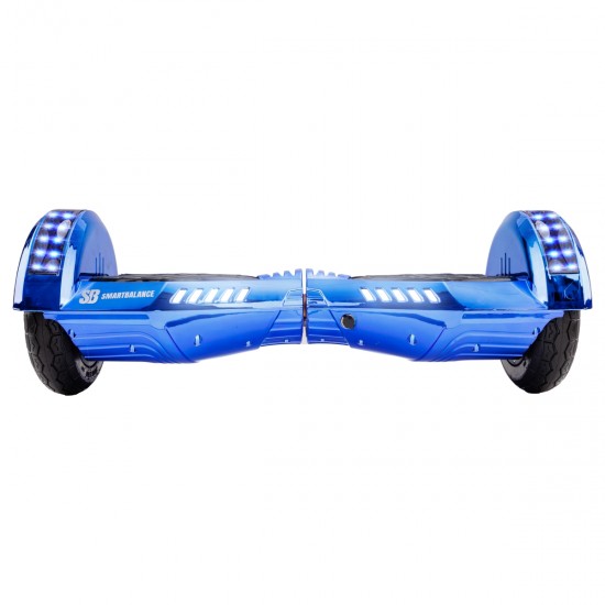 Elektromos Hoverboard csomag Komfortos Üléssel, 8 colos, Transformers ElectroBlue PRO, Nagy Hatótávolság, Fekete Szivacsos ülés, Smart Balance 3