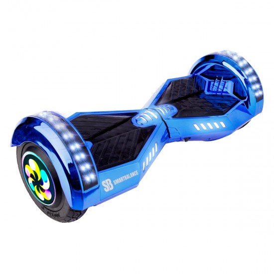 Elektromos Hoverboard csomag Komfortos Üléssel, 8 colos, Transformers ElectroBlue PRO, Nagy Hatótávolság, Fekete Szivacsos ülés, Smart Balance 6