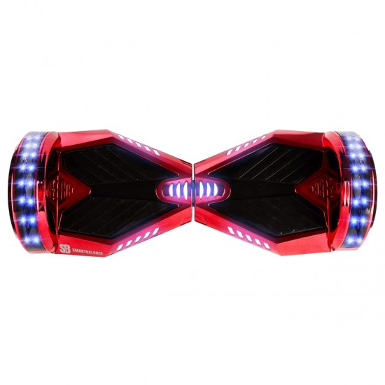 Elektromos Hoverboard csomag Komfortos Üléssel, 8 colos, Transformers ElectroRed PRO, Standard Hatótávolság, Fekete Szivacsos ülés, Smart Balance 4