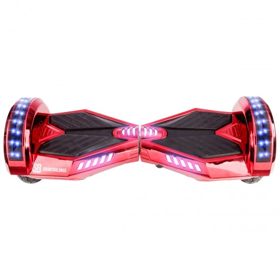 Elektromos Hoverboard csomag Komfortos Üléssel, 8 colos, Transformers ElectroRed PRO, Standard Hatótávolság, Fekete Szivacsos ülés, Smart Balance 5
