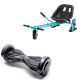 Hoverboard Go Kart Csomag, 6.5 Inch-es, Teljesítménye 700W, Bluetooth-os beépített hangszórók, Led-ek, Kék Hoverkart Felfüggesztésekkel, Smart Balance Transformers Carbon 2