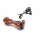 Hoverboard Go Kart Csomag, 6.5 Inch-es, Teljesítménye 700W, Bluetooth-os beépített hangszórók, Led-ek, Fekete Hoverkart Felfüggesztésekkel, Smart Balance Transformers Flame 2