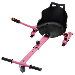Hoverseat – Hoverboard Ülés - Ergonomikus Hoverkart Smart Balance, rózsaszín, bármilyen hoverboarddal kompatibilis, állítható hosszúság