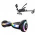 Elektromos Hoverboard Csomag Komfortos Üléssel, 6.5 col, Jetson Prism Black Plus, Fekete Szivacsos ülés, Smart Balance