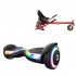 Elektromos Hoverboard GoKart Szett Lengéscsillapítókkal, 6.5 col, Jetson Prism Black Plus, Piros HoverKart Lengéscsillapítókkal, Smart Balance