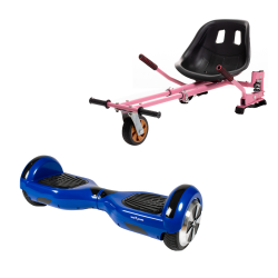 Hoverboard Regular Blue +  Hoverseat Felfüggesztéssel Rózsaszín