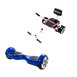 Hoverboard Go Kart Csomag, 6.5 Inch-es, Teljesítménye 700W, Hoverkart szivacsos ülés, Smart Balance Regular Blue PowerBoard