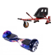 Regular Galaxy Orange Hoverboard Szett Piros Dupla Felfüggesztésű HoverKart Üléssel - 6.5” Kerekek, Bluetooth Hangszórók, LED Fények, Önegyensúlyozás, 15km hatótávolság, 700W teljesítmény, 4Ah Samsung cellás akkumulátor, Smart Balance 2