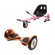 Hoverboard Go Kart Csomag, 10 Inch-es, Teljesítménye 700W, Bluetooth-os beépített hangszórók, Led-ek, Smart Balance OffRoad Iron
