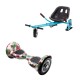 Hoverboard Go Kart Csomag, 10 Inch-es, Teljesítménye 700W, Bluetooth-os beépített hangszórók, Led-ek, Kék Hoverkart Felfüggesztésekkel, Smart Balance OffRoad SkullColor 2