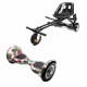OffRoad SkullColor Hoverboard Szett Fekete Dupla Felfüggesztésű HoverKart Üléssel - 10” Kerekek, Bluetooth Hangszórók, LED Fények, Önegyensúlyozás, 15km hatótávolság, 700W teljesítmény, 4Ah Samsung cellás akkumulátor, Smart Balance 2